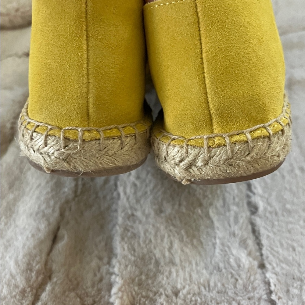 Talbots Izzy Scallop Marigold Suede Espadrilles New - 8.5 - Picture 7 of 11